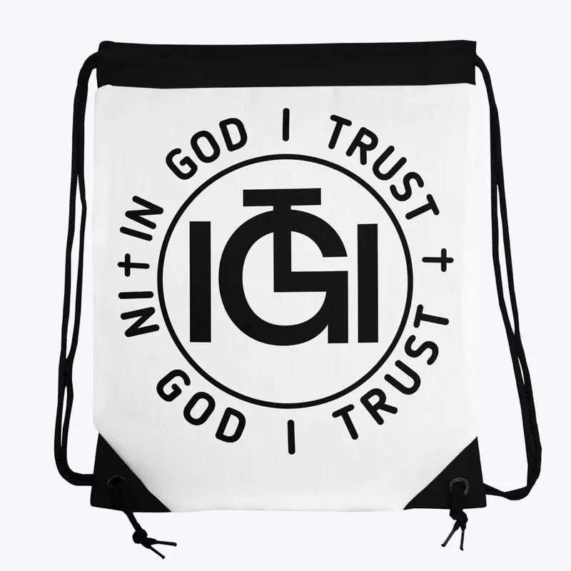 In God I Trust Drawstring bag